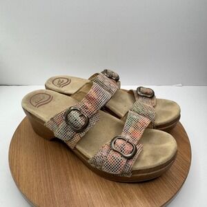 Dansko‎ Sandals Platforms Comfort Multicolor Buckle Straps Womens Size 40 / 9.5
